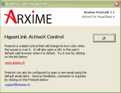 Arxime FreeLink ActiveX screenshot