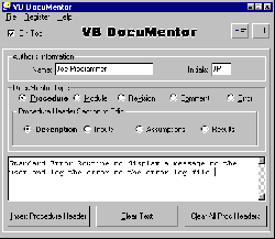 VB DocuMentor ActiveX Product
