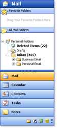 Outlook 2003 Style ShortcutBar ActiveX Product