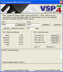 Virtual Serial Port ActiveX ActiveX Product
