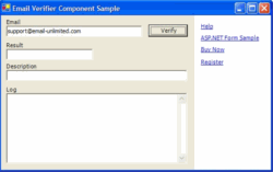Live Email Validation Component ActiveX Product